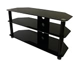 Icon Excel 2730 - Glass Stand For LCD and Plasma TV - Black