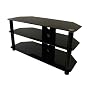 Icon Excel 2730 - Glass Stand For LCD & Plasma TV - Black