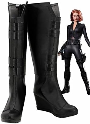 The Avengers Black Widow Cosplay Shoes Boots Custom Made
