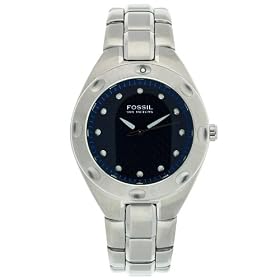 Fossil Men's Stainless Steel Blue Dial Watch #PR5098