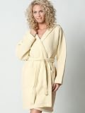 Produkt-Bild: TAUBERT Porto Robe Piqu&eacute;-Bademantel Unisex L&auml;nge 98cm, 2121 sunshine, L