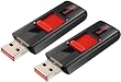 SanDisk 32 GB Cruzer Twin Pack 64 GB (32GB x2) USB 2.0 Flash Drive, CZ36 Thumb Drive