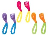 Sassy, Flexi Grip Toddler Fork & Spoon Set