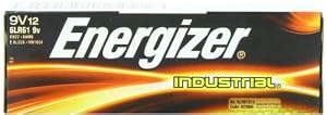 Energizer(R) 9-Volt Alkaline Industrial Batteries, Box Of 12