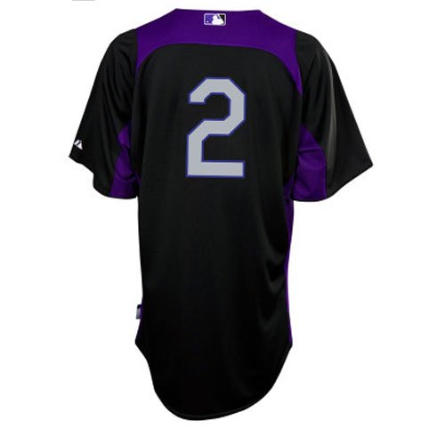 Troy Tulowitzki Colorado Rockies Majestic Authentic Cool Base On Field Batting Practice Jersey