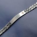 316L Stainless Medical Id Bracelet Size 8 thru 9 inch