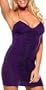 Purple fitted ruched club cocktail halter mini dress new with tag, Medium