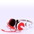 Pick Up Stereo Headphones in Hot Orange by WeSC