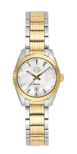 Harley-Davidson® Women's Silver Gold Accent Classic Bracelet Watch by Bulova® 78M001
