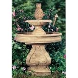 Three Tiered Pineapple Fountain with Provence Base (Tea Stain) (37.25H x 23W)