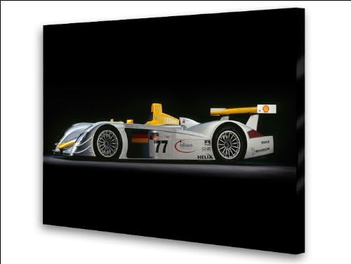 Archival Canvas and Photographic Limited Edition Art Print Audi R8 Side - 2000 28" x 36"