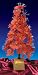3' Pre-Lit Color Changing Fiber Optic Red Poinsettia Christmas Tree