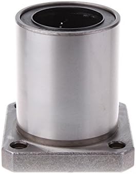 2pcs LMK12UU 12mm Inner Dia Square Flange Linear Motion Bushing Ball Bearing