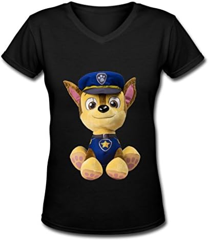 lady PAW Patrol toy V Neck T Shirt Black M