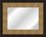 Review ArtToFrames  / 16x20 / 16 x 20 Mirror Frame Coffee Bean & Gold w/ Scallop .. 3.25'' wide