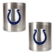 Indianapolis Colts 2pc Stainless Steel Can Holder Set- Primary Logo NFL Football