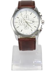 Unisex Round Shaped Dial Quartz Analog PU Super Watch Wristwatch Casual Top New