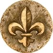 Fleur De Lis Thirstystone Sandstone Coasters