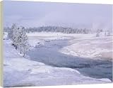 Firehole River, Upper Geyser Basin, Yellowstone - 40 Inch Canvas Print (101cm) by Science Photo Library