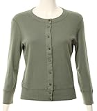 Vthree dots 3/4 SLV CROPPED CARDIGAN / X[hbc : J[fBK