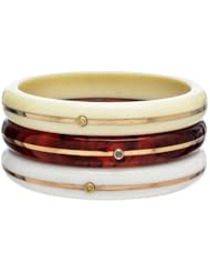 18kt Yellow Gold Diamond Pave Bakelite Bangle Fashion Jewelry