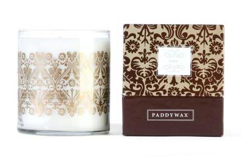 Paddywax Luxe 20-Ounce Poured Glass Candle, Cedar by Paddywax