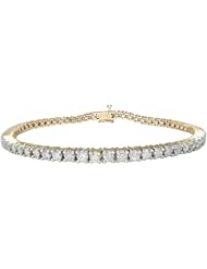 14k Gold 4-Prong Diamond Tennis Bracelet (5 cttw, H-I Color, I1-I2 Clarity)