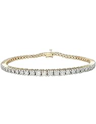 14k Gold 4-Prong Diamond Tennis Bracelet (5 cttw, H-I Color, I1-I2 Clarity)