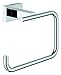 GROHE 40507000 Essentials Cube Toilet Paper Holder, Starlight Chrome