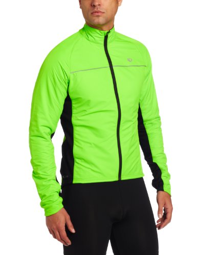 Pearl Izumi Mens Elt Thermal Barrier Jacket,Green Flash/Black,Large