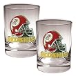NFL Washington Redskins Two Piece Rocks Glass Set - Helmet Logo