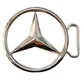 CHROME MERCEDES BENZ BELT BUCKLE