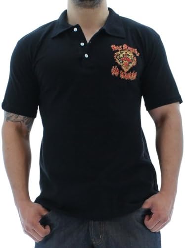 Ed Hardy Men's La Tiger Polo Shirt Premium Cotton