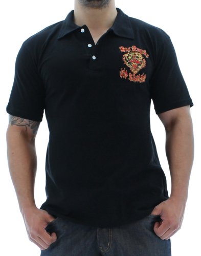 Ed Hardy Men's La Tiger Polo Shirt Premium Cotton