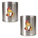 Ottawa Senators NHL 2pc Stainless Steel Can Holder Set- Primary Logo by Great American Products