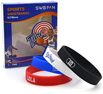 Best Space Jam 10 LOLA Wristband By SWBFAN High Quality, 3D Printed Tune Squad Bracelets-Set Of 4 Unique, Eco-Friendly Bands Tune Fans Perfect Gift For Kids, Teens & Adults