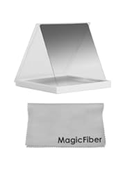 Photography: Graduated Gradual Grey ND2 (0.3) Square Filter Compatible with Cokin P Series + MagicFiber Microfiber Cleaning Cloth - Goja