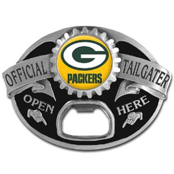 Green Bay Packers NFL Bottle Opener Tailgater Belt Buckle