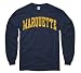 Marquette Golden Eagles Navy Arch Long Sleeve T-Shirt