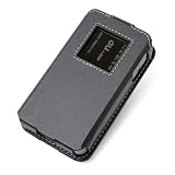 PDAIR レザーケース for Wi-Fi WALKER DATA08W スリーブタイプ(ブラック) PALCDATA08W/BL