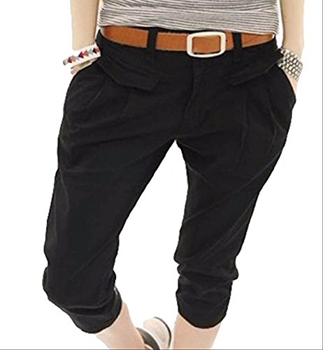 (アルファーフープ) α-HOOP 大きい サイズ も スリム 綿 7 分 丈 ズボン 無地 ハーフ パンツ ズボン レディース ファッション 大人 ルーム ウェア BB61