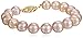AuraPearl 14k Gold Freshwater Cultured AA Quality 8-9mm Pearl Bracelet