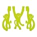 Present Time Doorhanger Monkeys set of 3 height 22cm Lime Green