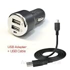 For Motorola Roadster 2, Roadster TZ700, T215, T225 Bluetooth Life-Tech(TM) Dual Ports USB Car Charger Adapter + USB Charging/Data Cable