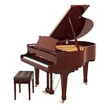 Suzuki M-620 BL 5'2 Acoustic Grand Piano ,High Gloss Mahogany Red