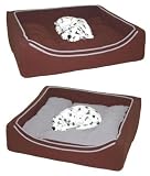 Eigenschaften WILMA Heimtierprodukte  / Cord - Hundebett 81 x 72 x 22cm Braun/Grau #55169L