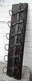 Wall Mounted Wine Rack - Driftwood Style Metal Wine Holder