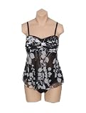 It Figures! Tummy Thinner Collection Leafy Mesh 2-piece Tankini Swimsuit RETAIL VALUE $101