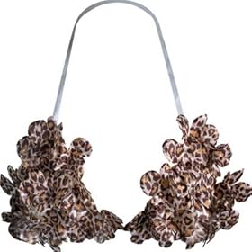 Brown Leopard Bikini Top