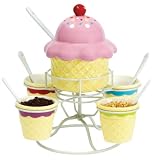 Boston Warehouse Ice Cream Social Topping Spinner Set